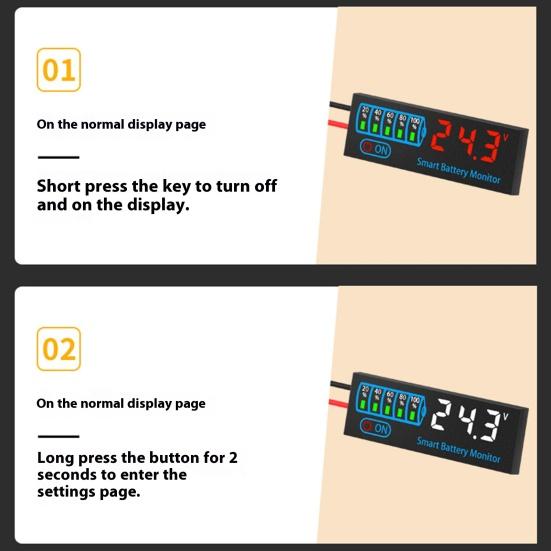 Универсальный индикатор заряда аккумулятора, простой в использовании, портативный, многофункциональный светодиодный дисплей, энергосберегающий индикатор уровня заряда аккумулятора