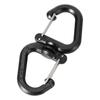 Double Clip Carabiner Outdoor Hook Clip Multi-Use Outdoor S Chain Hooks Portable Backpack Locking Hooks With 360 Degree Swivel