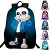 Детский рюкзак Undertale Sans 16 дюймов из прочного полиэстера с регулируемыми мягкими плечевыми ремнями