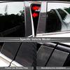 6X Carbon Fiber Door Window Trim Pillar Posts Cover For Porsche Macan 2014-