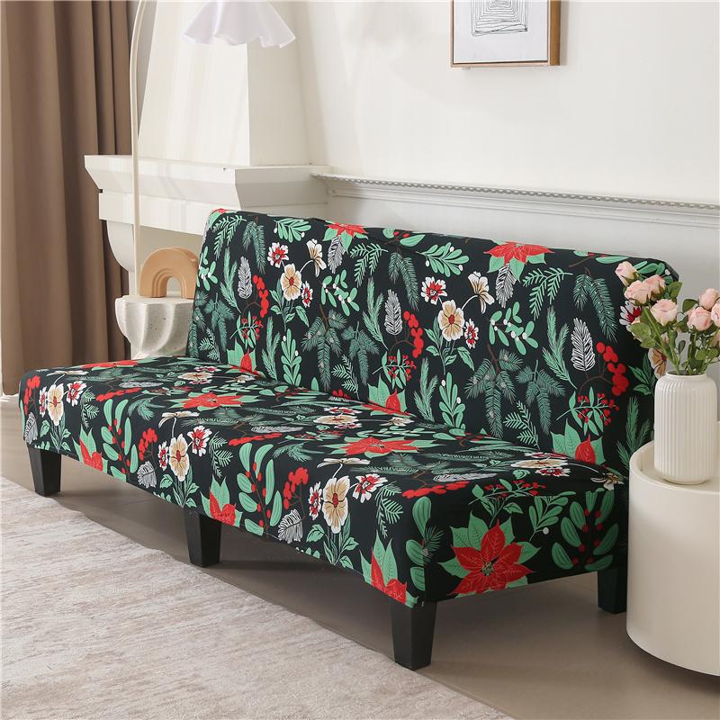 Чехол-футон для дивана без подлокотников, чехол для складного дивана, чехол для дивана, моющийся, защитный чехол для мебели для дивана без подлокотников