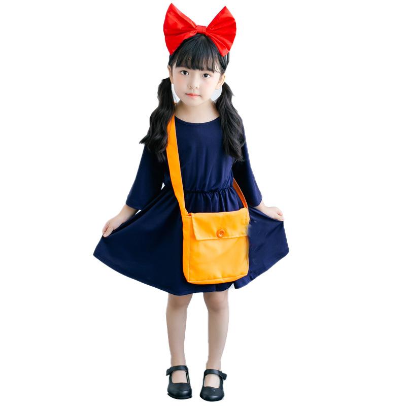 Children's Halloween costumes children's clothing little witch house emergency dress Hayao Miyazaki cos Kiki performance costume girls
