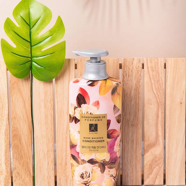 ELASTINE Парфюмированный кондиционер 600 мл Rose Whisper