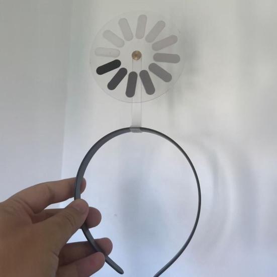 Унисекс Обруч для волос Легкий Удобный в носке Вращающаяся Повязка на голову с Дизайном Символа Загрузки Фиксация Волос Повседневное Украшение