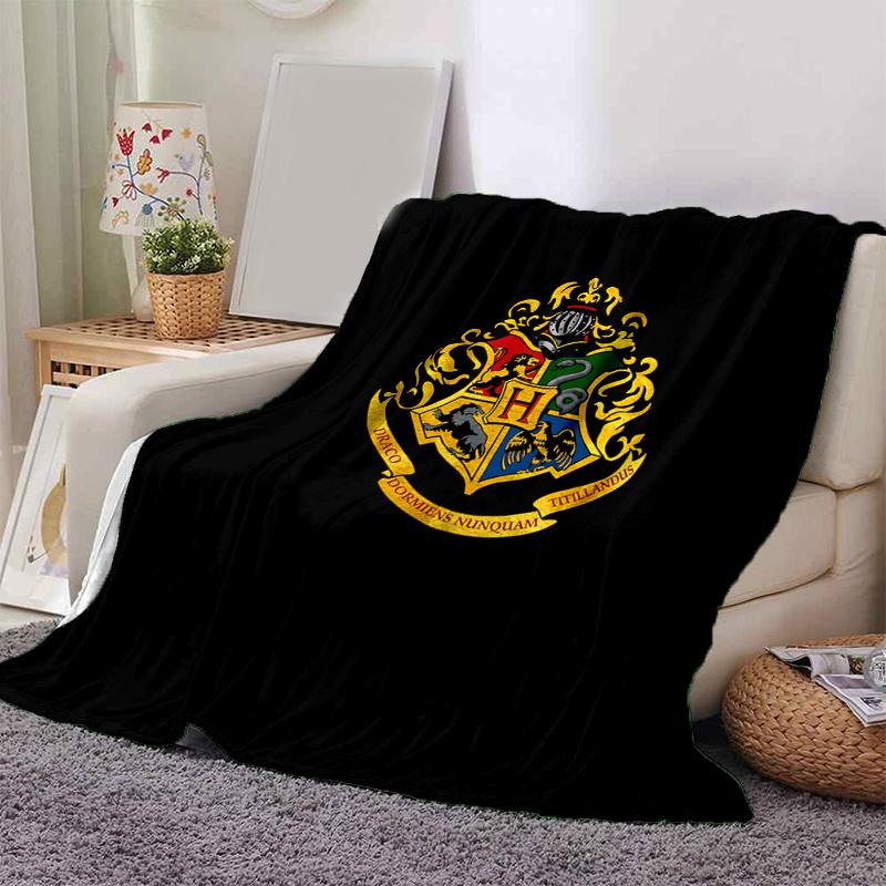 Hogwarts Crest T-Shirt - Officially Licensed MerchandisePrint Blanket, Soft Blanket For Sofa Office Bed And Travelling Daughter Birthday Gif