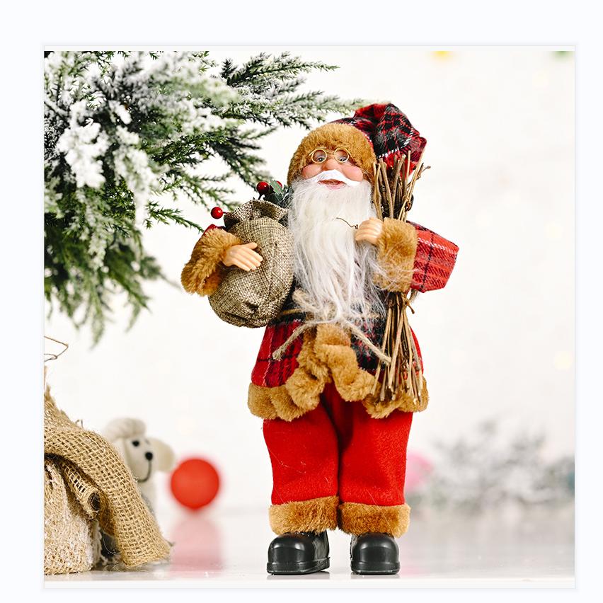 Рождественское украшение, стоячая кукла Санта-Клауса, креативный новый рождественский рюкзак, кукла Санта-Клауса
