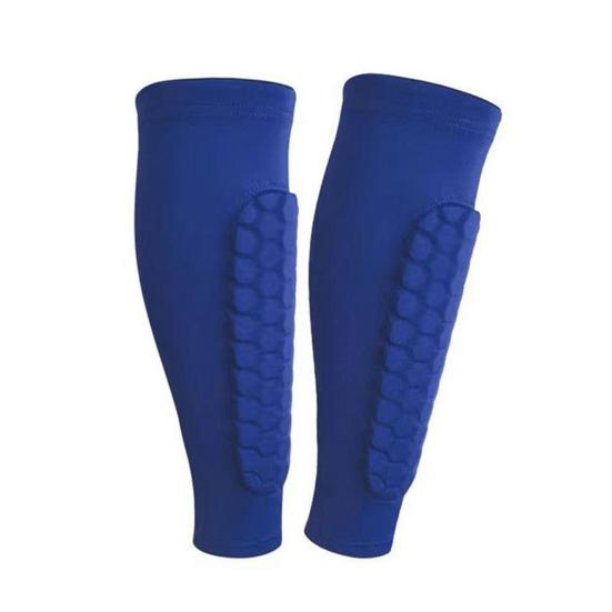 1 Pc Soccer Shin Guard for Kids Youth Adult Calf Compression Sleeve with Honeycomb Pad for Baseball Boxing Football