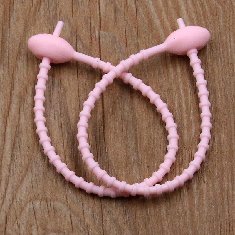 13-цветный силиконовый многоразовый шнур-закрутка и стяжка-хомут с овальной головкой