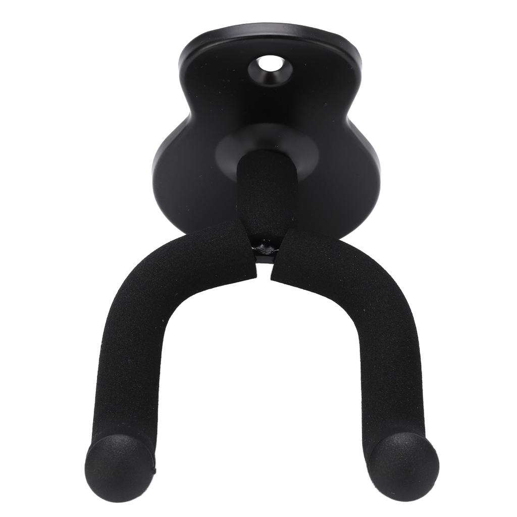 Guitar Wall Mount Hanger Hook Holder Stand Metal Universal for Ukulele Violin Studio RoomMatte Black