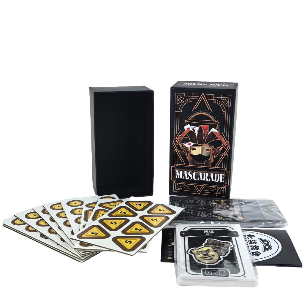 Настольная игра для вечеринки MASCRADE 4-12 игроков Двуязычная Стратегические игры для праздничного сбора семьи и друзей