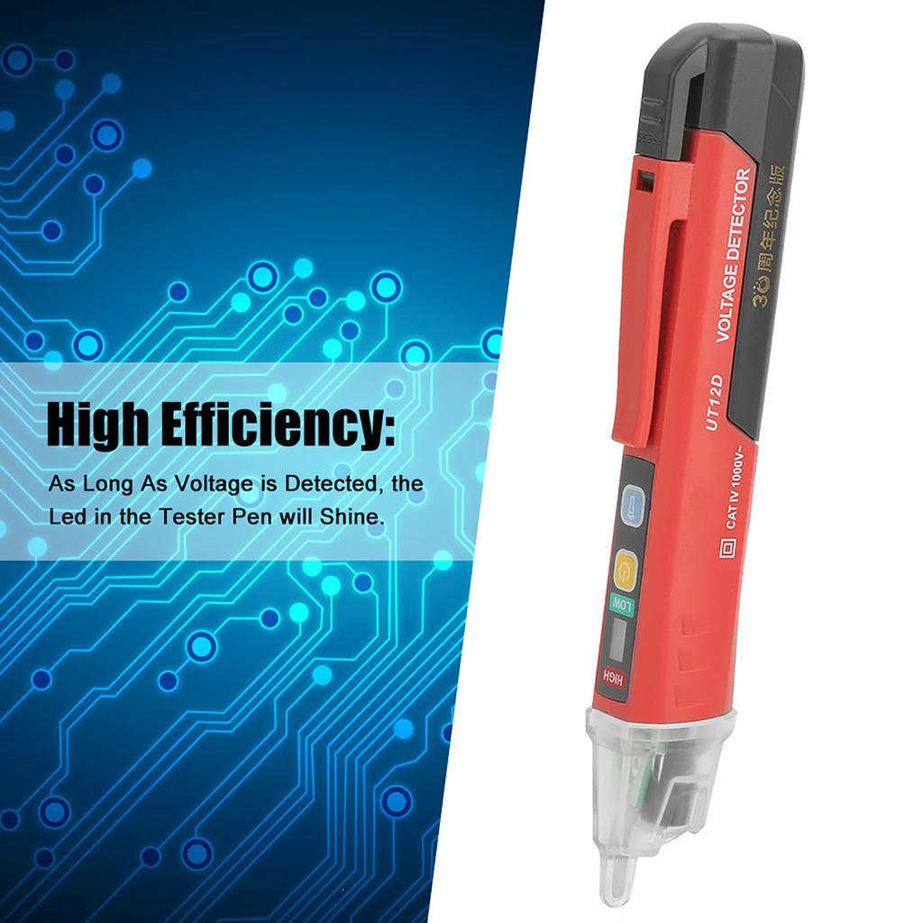 UT12D AC Voltage Detectors High Sensitivity Non Contact Test Pencil AC/24V~1000V