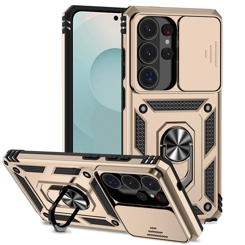 Чехол-слайдер с защитой камеры для Samsung Galaxy S26 Ultra Чехол Samsung Galaxy S26 Ultra Coque Fundas Военный Магнитный Держатель Бампер для Телефона