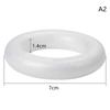 White Round Polystyrene Foam Ring For Christmas Crafts Diy Handmade Wreath Wedding Holidays Home Party Decoration