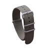 Dense Waffle Pure Nylon NATO Strap with Gunmetal Sandblasted Buckle - Waterproof Military One-Piece Watch Band