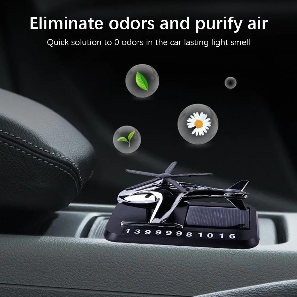 Солнечный автомобильный ароматизатор для вертолета, автомобильный освежитель воздуха, украшения, декор, внутреннее украшение, солнечный вращающийся ароматический диффузор для офиса