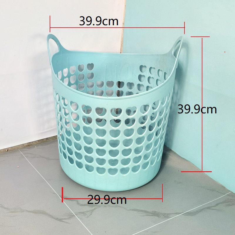 Домашняя большая пластиковая корзина для хранения игрушек, одежды для стирки, прочный контейнер для мелочей