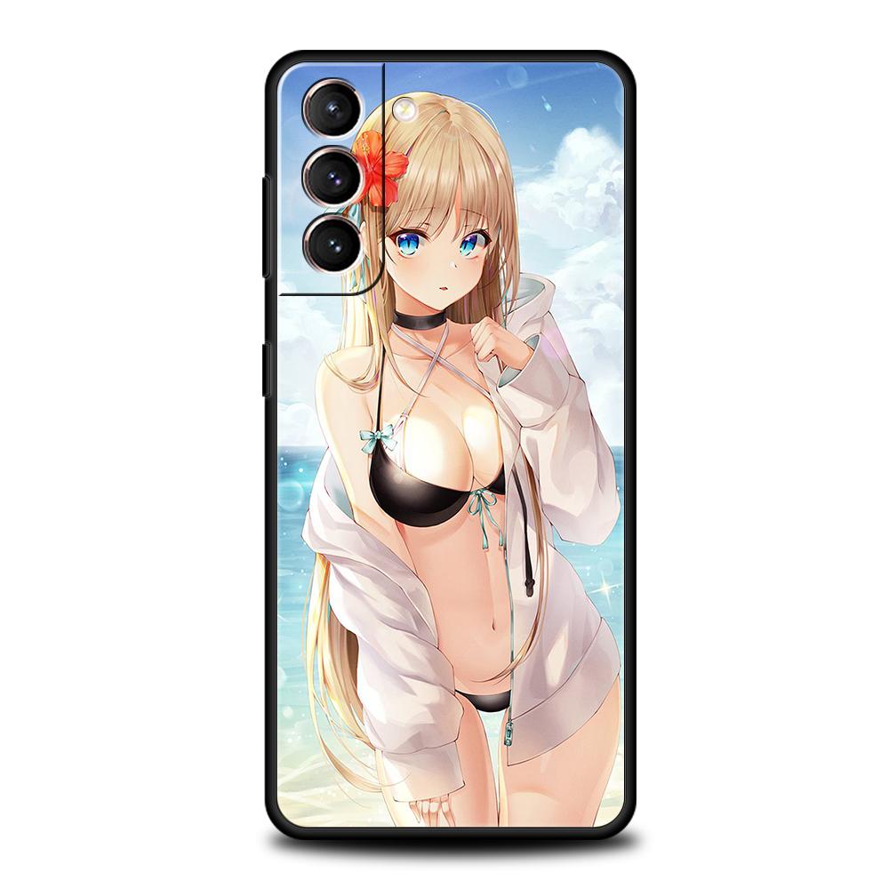 Летний сексуальный аниме-чехол для Samsung Galaxy S24 S23 S22 S20 S21 FE Ultra S24 S23 S10 S10E S9 S8 Plus 5G Силиконовая крышка для телефона