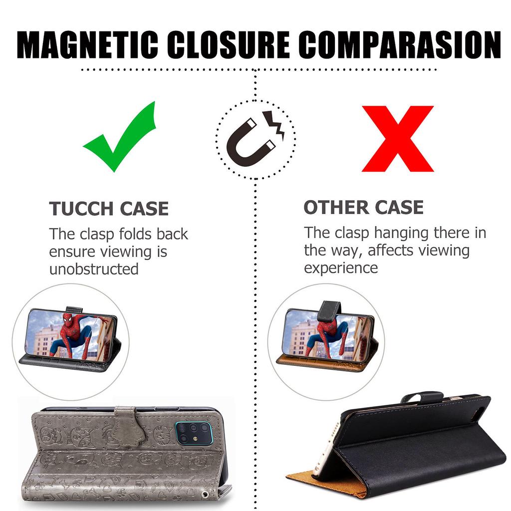 Кожаный флип-чехол с 3D собакой и кошкой для Samsung S20 S10 A10 A20 A30 A40 A50 A70 A80 M60 E Plus S20 Plus A51 A71, чехол для iPhone, Huawei, XiaoMi, кожаный чехол