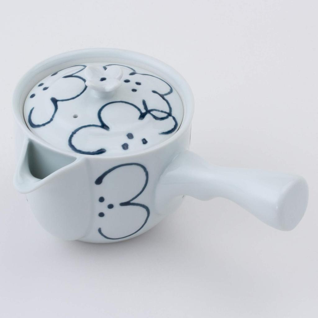 Чайник Hasami ware Sparrow mouth с цветочным узором из нержавеющей стали 73457 (с ситечком)