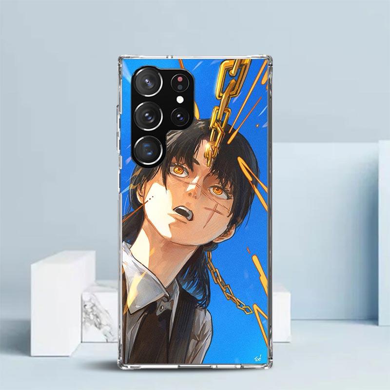 C-Chainsaw Mans Yoru War Devil Soft Cover for Samsung Galaxy S25 Edge S26 S24 S23 Ultra Phone Case S22 S21 Plus S20 FE Print Pat