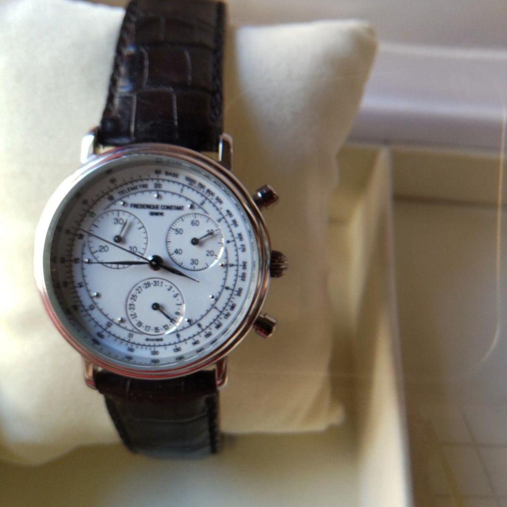 Б/у часы Frederique Constant Business Timer с фазами луны, в рабочем состоянии