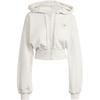 X Stella McCartney Sportswear Cropped Hoodie With Solid Color Logo Women Tops Mica-Pink IT8268