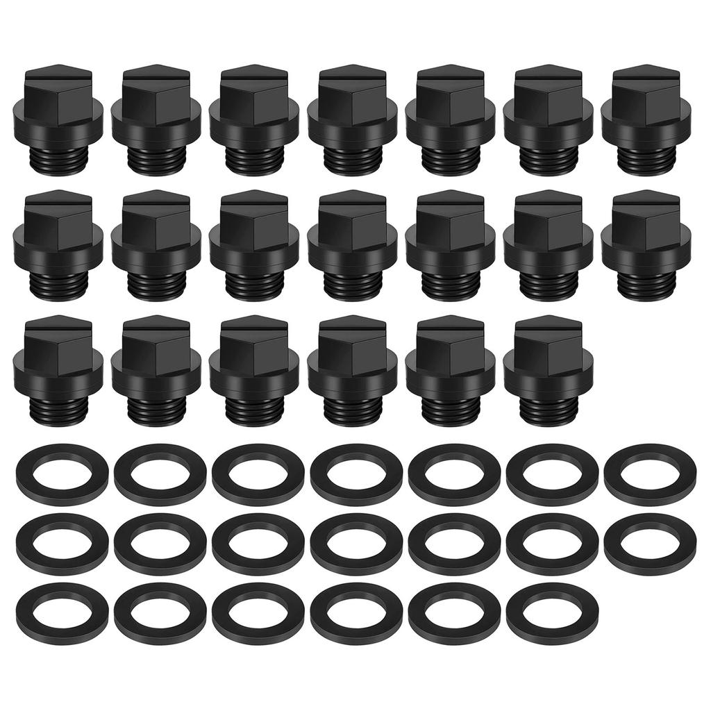 20pcs Portable Drain Plugs Gasket Set for Haywards Pool Cleaner Pumps Accessory with Super Pumps and Power Series