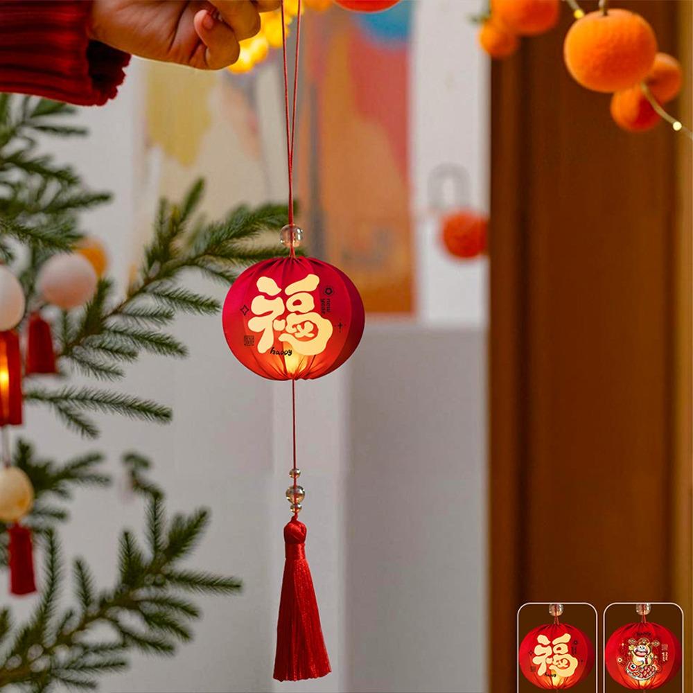 Год Лошади 2026 Новогодние фонари Ручной работы Портативные фонари Китайские подвесные фонари Декор для вечеринки