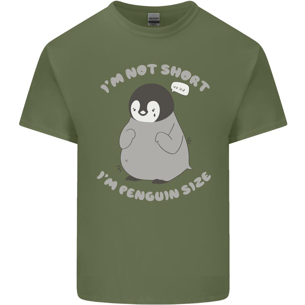 Im Not Short Im Penguine Size Funny Unisexs Light Cotton TShirt