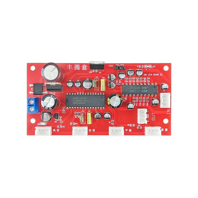 GHXAMP UPC1892+JRC2150 Плата предусилителя тембра Усилитель высоких и низких частот Предусилитель Процессор эффектов BBE Для улучшения чистоты звука 1 шт.