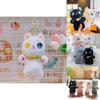 Adorable Plush Cat Keychain Soft Stuffed Animal Figure Cute Bag Charm Doll