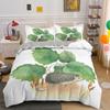 Комплект пододеяльника с 3D мультяшным принтом ежа, милый комплект постельного белья на тему животных, размер кинг, полиэстеровый чехол для одеяла для ребенка, мальчика, девочки