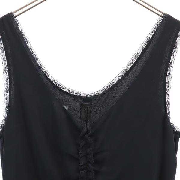 Armani Collezioni Шелковая майка 44 Серия Черный Крой и шитье Застежка-молния сзади Женская Б/у
