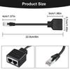 Разъем RJ45 1 штекер на 2 гнезда Gigabit Ethernet Splitter Расширение локальной сети RJ45 Ethernet