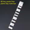 61/88 Клавиш Наклейки для фортепиано Износостойкие Моющиеся Без клея Отличная липкость Четкая печать Пианино