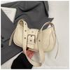 Textured Underarm Casual Bag 2025 New Fashion Trend Shoulder Bag Simple Handbag Retro Solid Color Messenger Bag