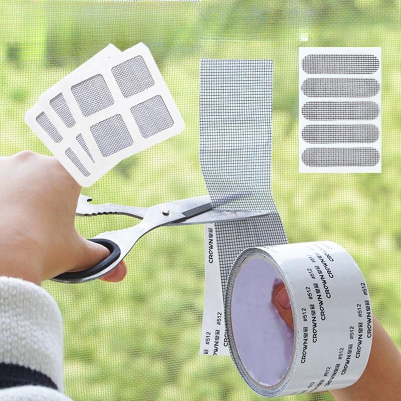 Window Screen RepairWindow and Door Water Flow Hole Filling Anti-pattern Patching Hole Mesh Window and Floor Drain Patching