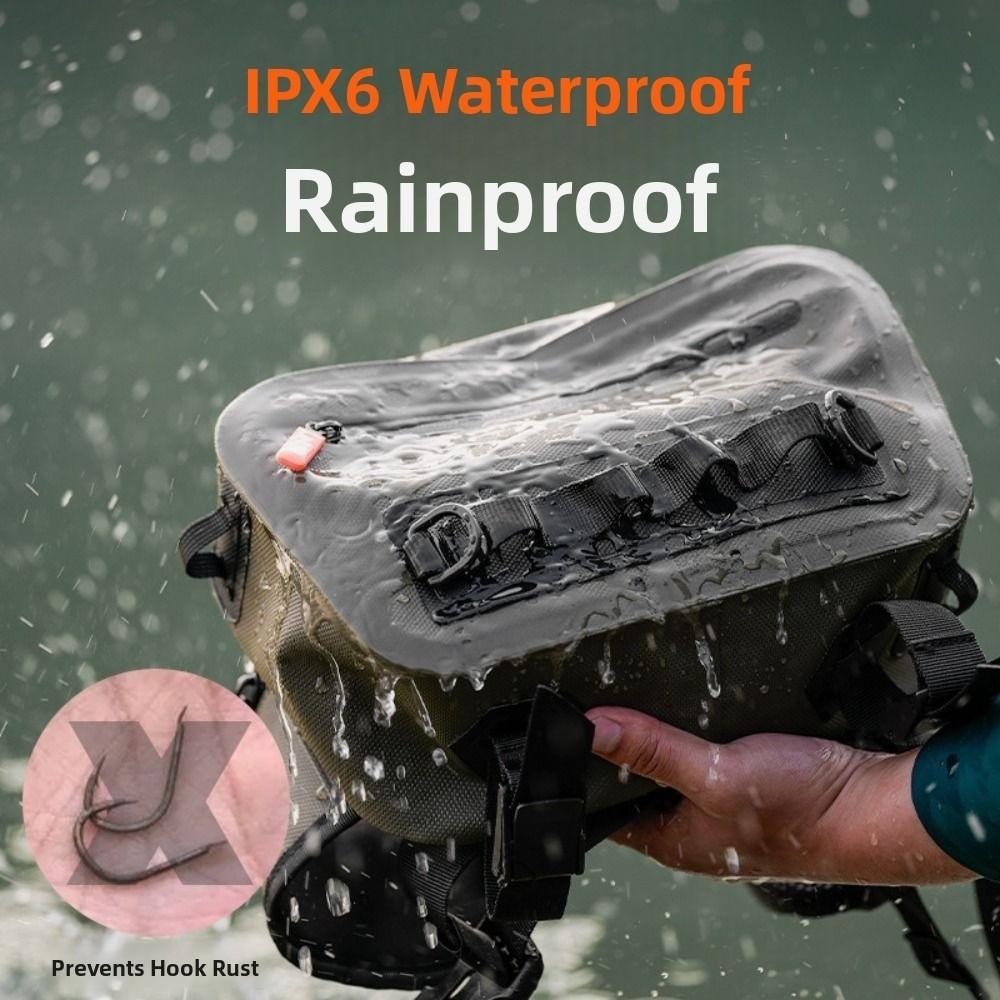 Large Capacity Fishing Shoulder Bag Waterproof Fishing Tackle Pack  Fishing Supplies
