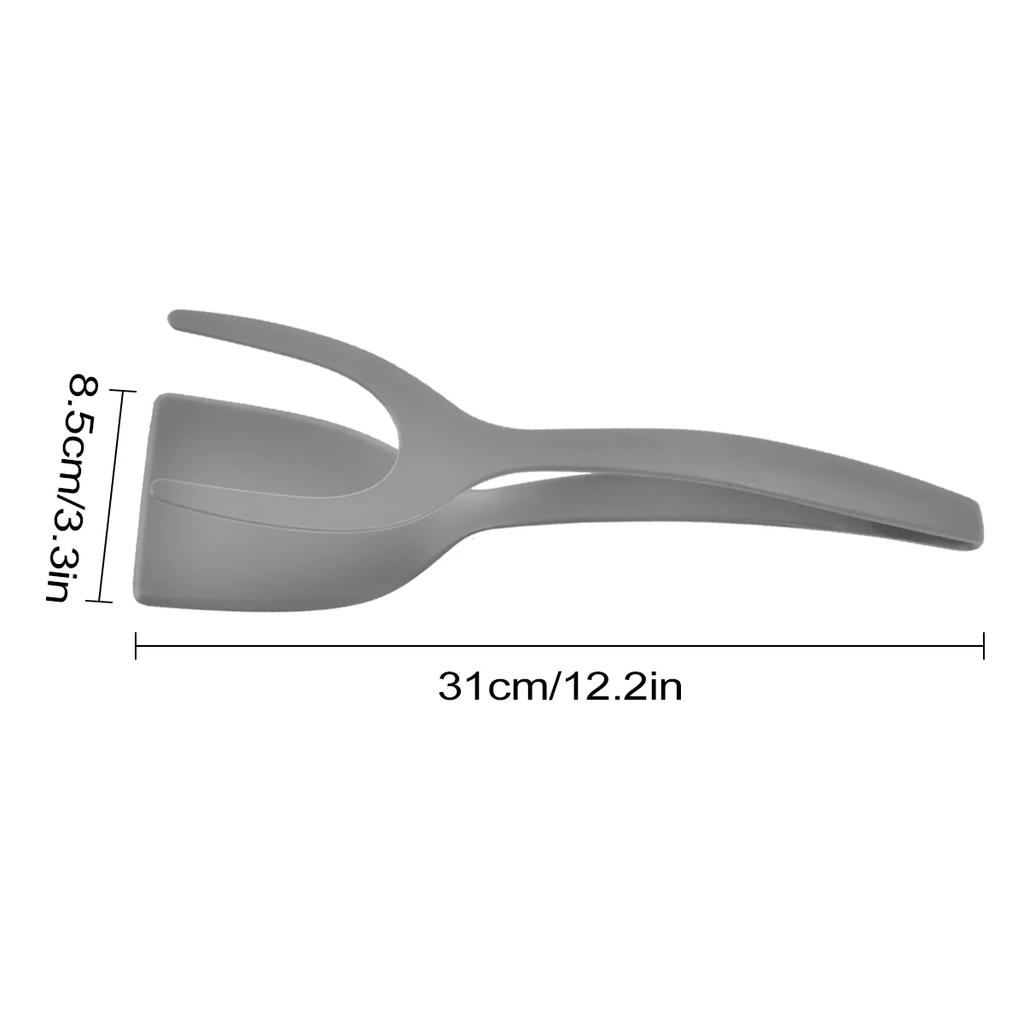 Leeseph 2-в-1 щипцы-лопатки, щипцы для переворачивания яиц, приспособление для приготовления рыбы, блинов, французских тостов, омлета, лопатка для мяса для домашней кухни