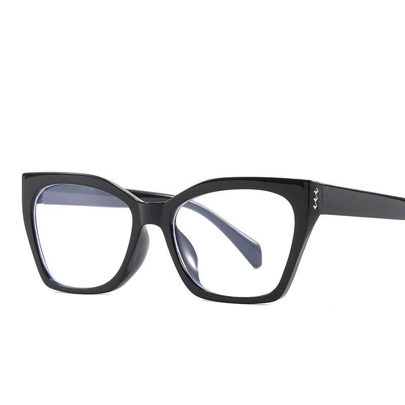 Ретро анти-синий свет женские очки кошачий глаз оправа бренд дизайнер плоское зеркало компьютерные очки