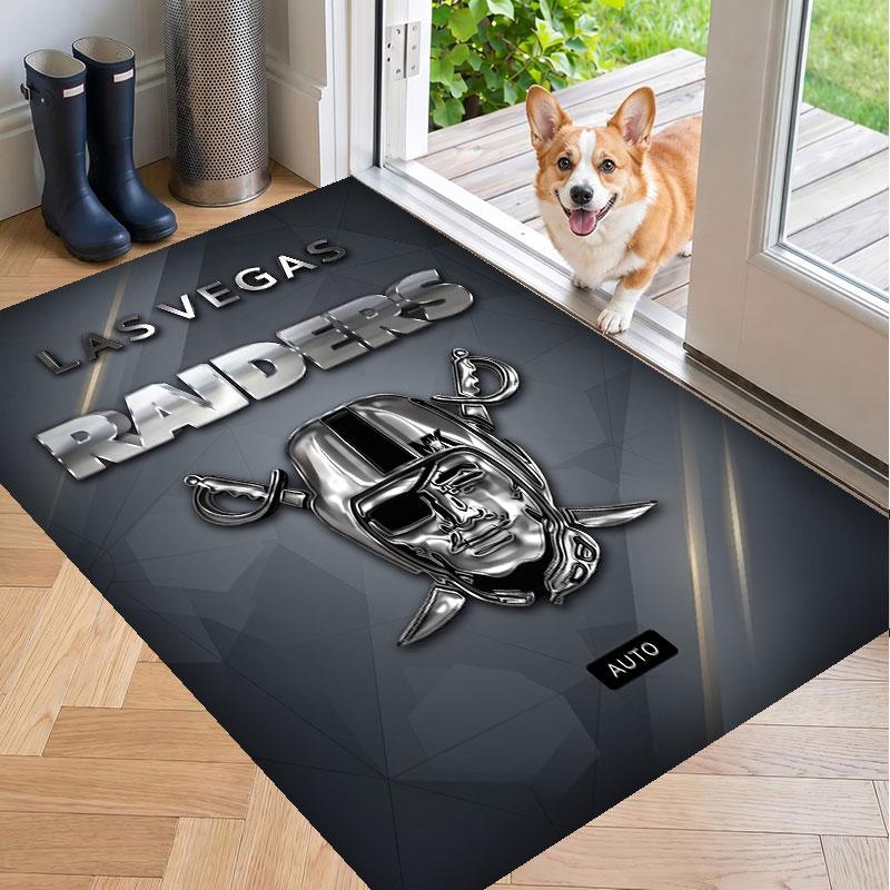 Мягкий напольный ковер с узором Las Vegas Raiders, ковер для гостиной, декоративный коврик для декора комнаты в доме