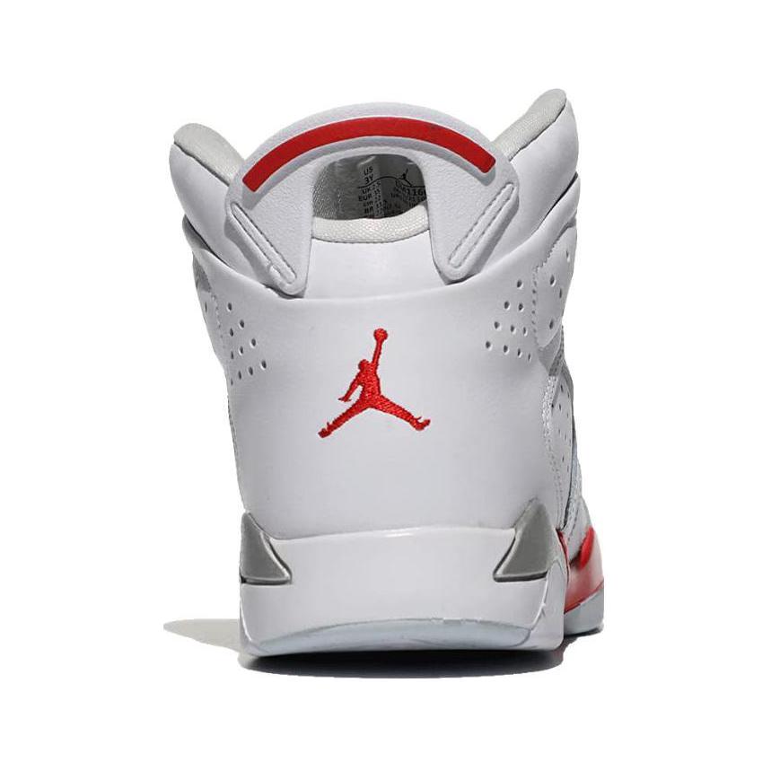 Кроссовки Air Jordan 6-17-23 PS Белые Огненно-красные Детские Университетский-красный Металлический-платиновый DM1160-106