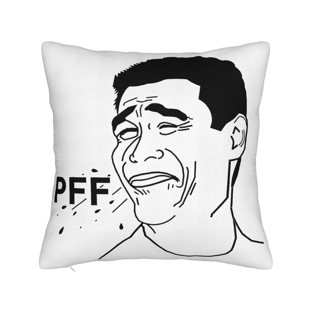 Мем Trollface Rage Comic Смешная Шутка Тролля Интернет Наволочки Винтажная Наволочка Для Свадебной Вечеринки Домашний Декор Чехол на Подушку