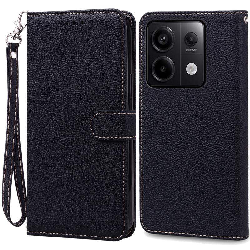 Для Redmi Note 14S Чехол-книжка из кожи, чехол-кошелек для Xiaomi Redmi Note 14S Чехол-книжка для телефона, чехол-книжка, чехол Fundas