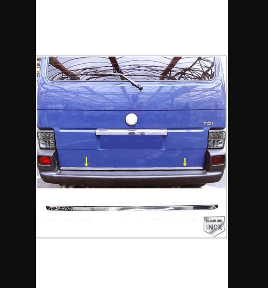 Для Volkswagen Vw T4 Transporter хромированная нижняя планка багажника 1995-2003 из нержавеющей стали