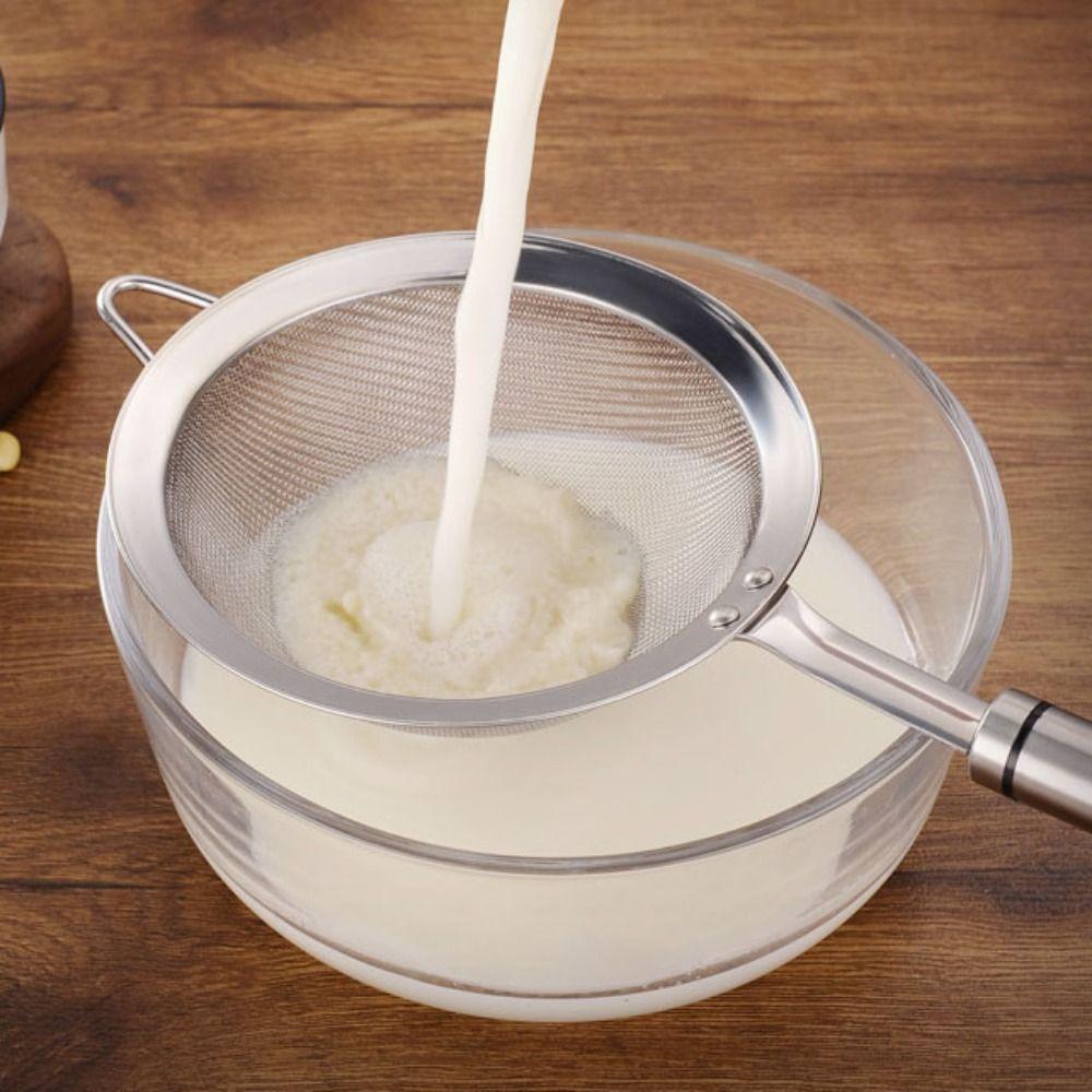 Fine Mesh Flour Sieve Stainless Steel Kitchen Colander Kitchen Gadgets Frosting Filter  Baking