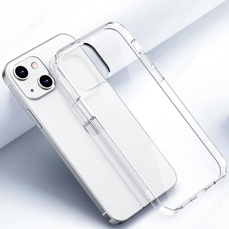 Прозрачный чехол для iPhone 16 14 Pro 15 13 12 Pro Max 11 Pro Max SE 2 2020 X 8 7 Ультратонкий прозрачный мягкий чехол из ТПУ