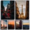 Париж, Эйфелева башня, вид на холст, Франция, туристические постеры, украшение для гостиной, домашний декор, картины, безрамные