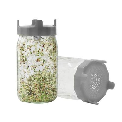 2 шт. крышки из нержавеющей стали для проращивания семян для банок Мейсона, крышки-сетки для банок Мейсона с широким горлом для набора для проращивания, крышка для проращивания семян, устройство для проращивания семян без бисфенола А