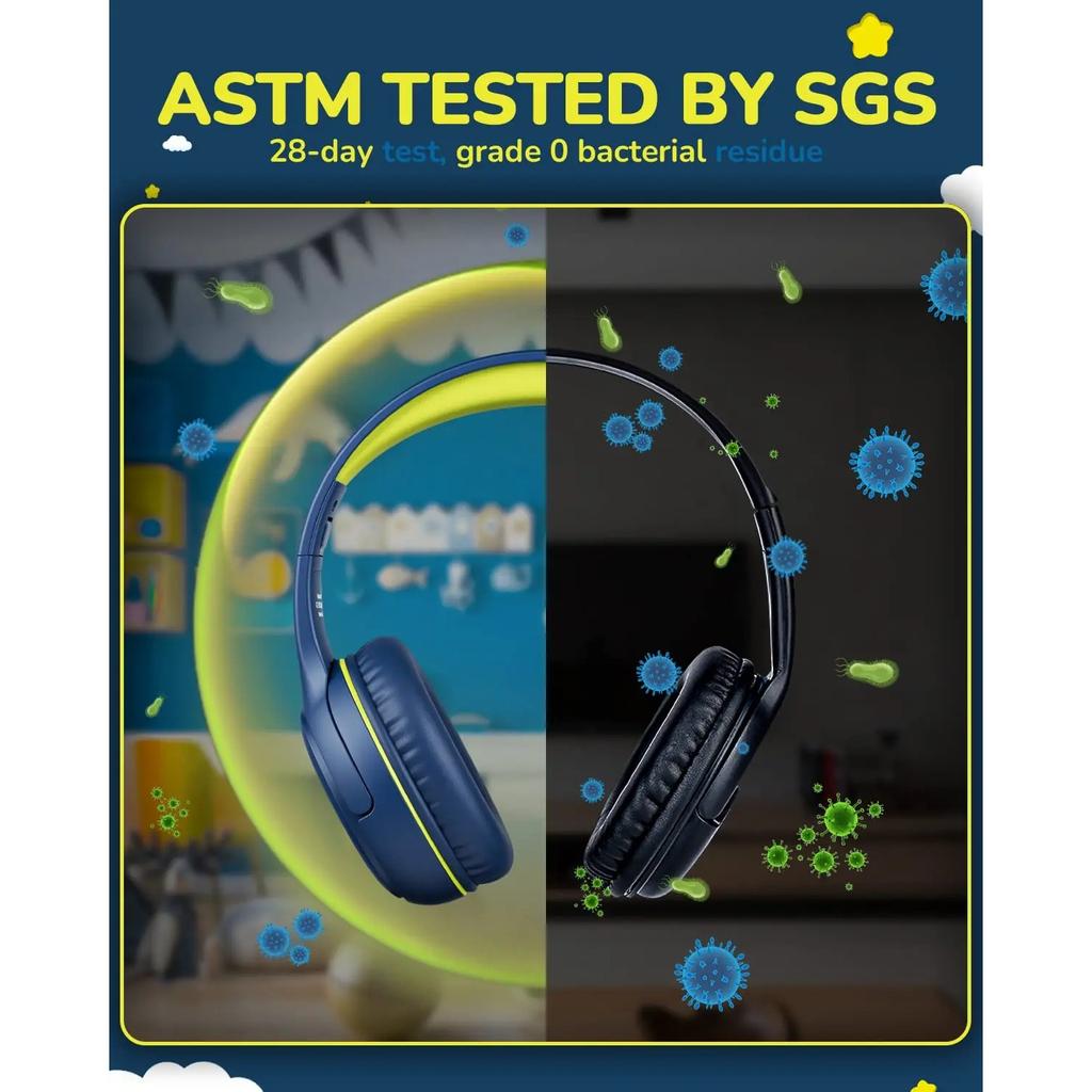 Гарнитура AT2, 3,5-мм стереонаушники для игр с объемным звучанием и микрофоном, мягкие наушники с эффектом памяти для ПК, ноутбука, детей, школьников